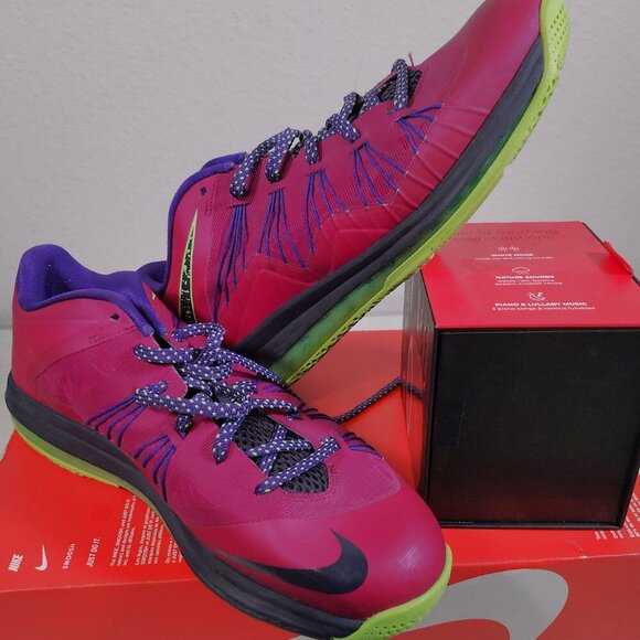Size 11.5 - Nike Air Max LeBron 10 Low LeBroncurial Beautiful Vibrant Colors - Picture 4 of 9